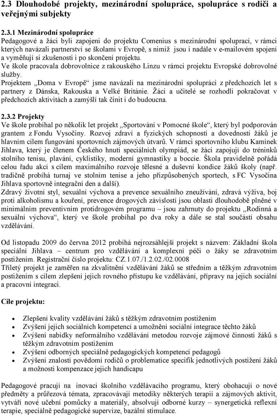 Ve škole pracovala dobrovolnice z rakouského Linzu v rámci projektu Evropské dobrovolné služby.