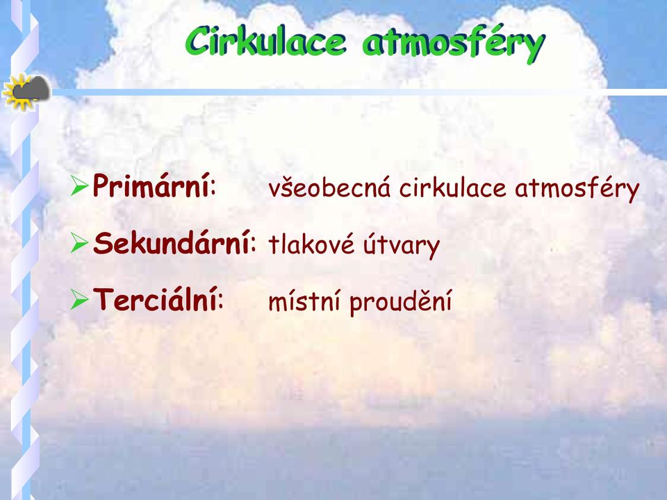 cirkulace atmosféry