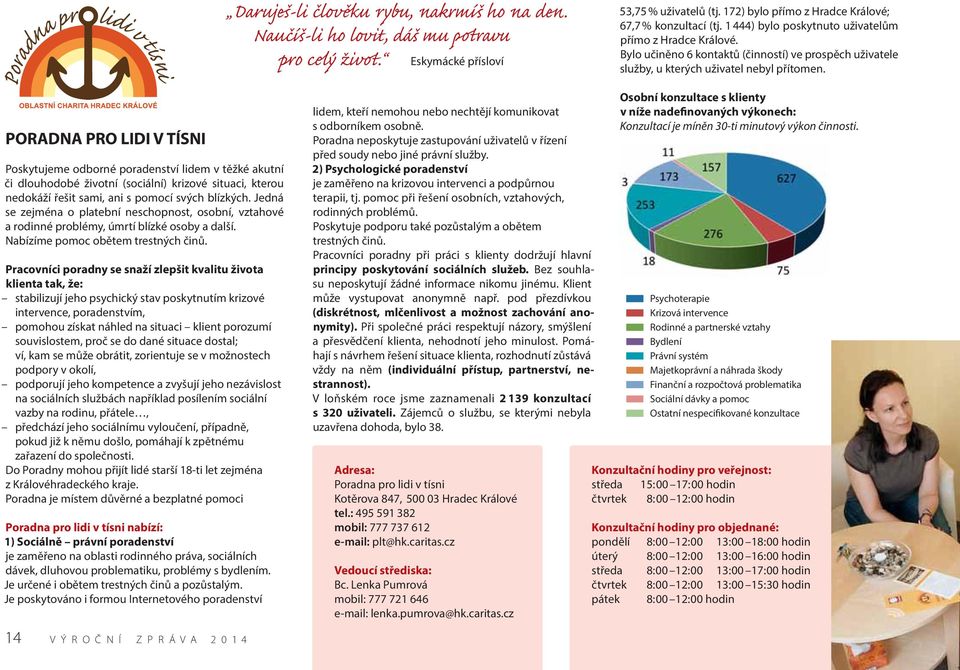 PORADNA PRO LIDI V TÍSNI Poskytujeme odborné poradenství lidem v těžké akutní či dlouhodobé životní (sociální) krizové situaci, kterou nedokáží řešit sami, ani s pomocí svých blízkých.