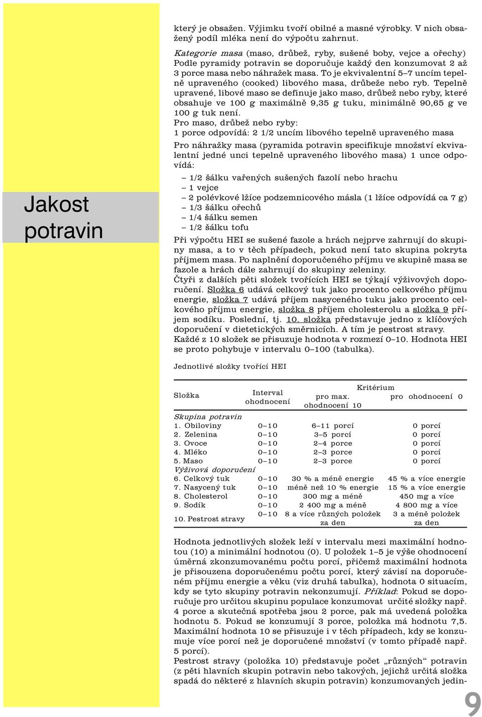 To je ekvivalentní 5 7 uncím tepelnì upraveného (cooked) libového masa, drùbeže nebo ryb.