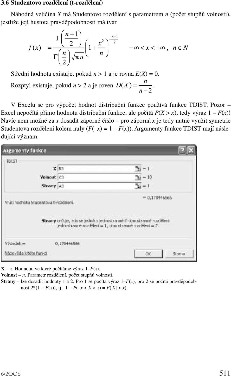 počítá P(X > x), tedy výraz 1 F(x)!