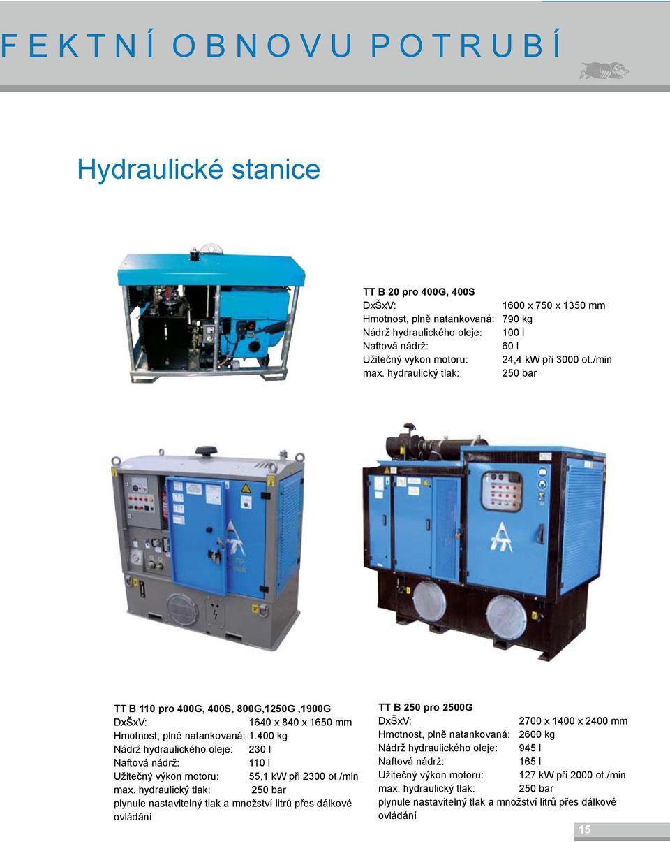 400 kg Nádrž hydraulického oleje: 230 l Naftová nádrž: 110 l Užitečný výkon motoru: 55,1 kw při 2300 ot./min max.