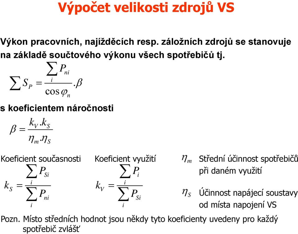 cos s koeficientem náročnosti kv. ks.