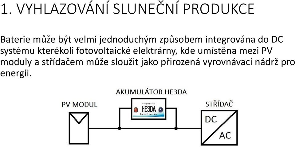 fotovoltaické elektrárny, kde umístěna mezi PV moduly a