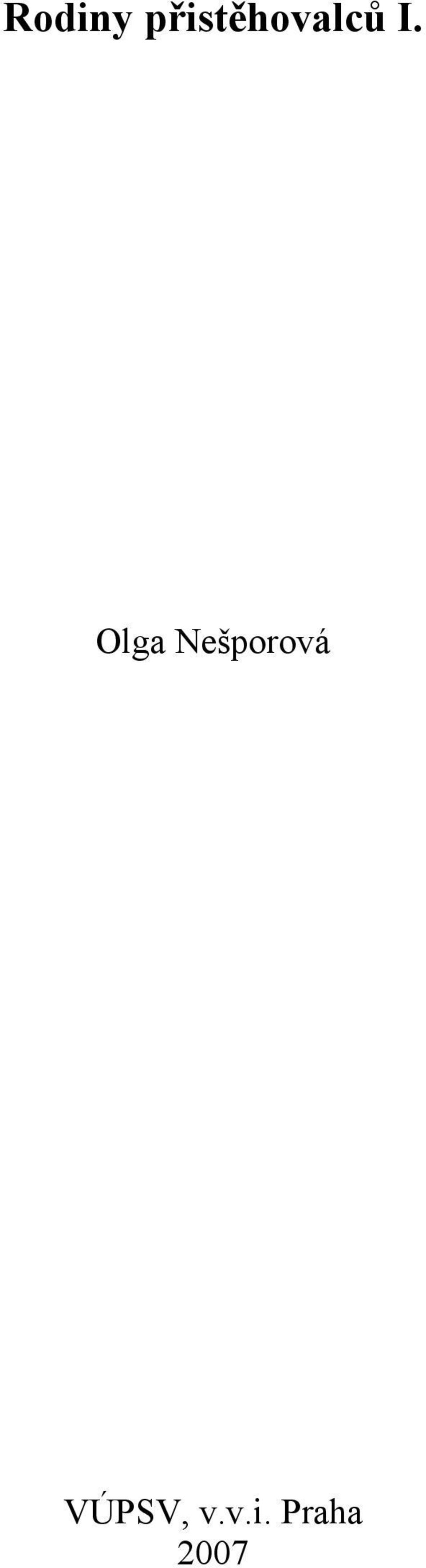 Olga Nešporová