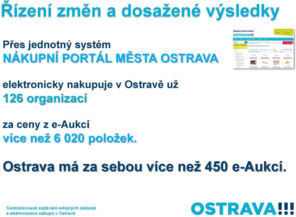 Ostravě už 126 organizací za ceny z e-aukcí více než