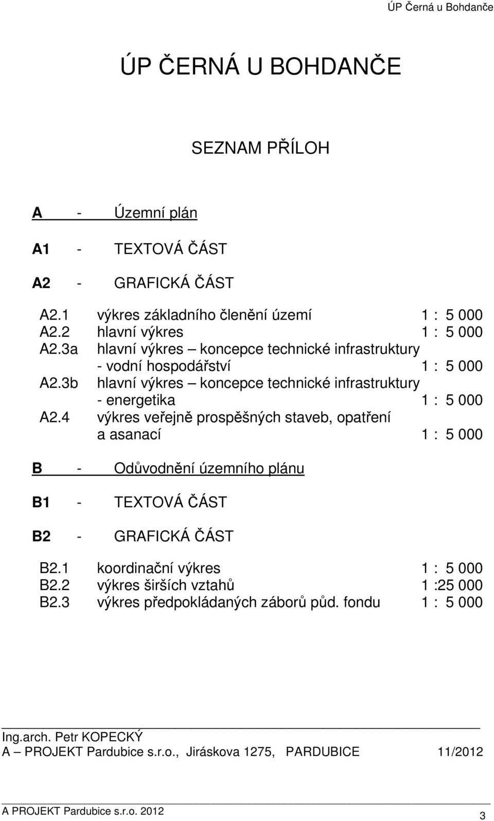 3b hlavní výkres koncepce technické infrastruktury - energetika 1 : 5 000 A2.