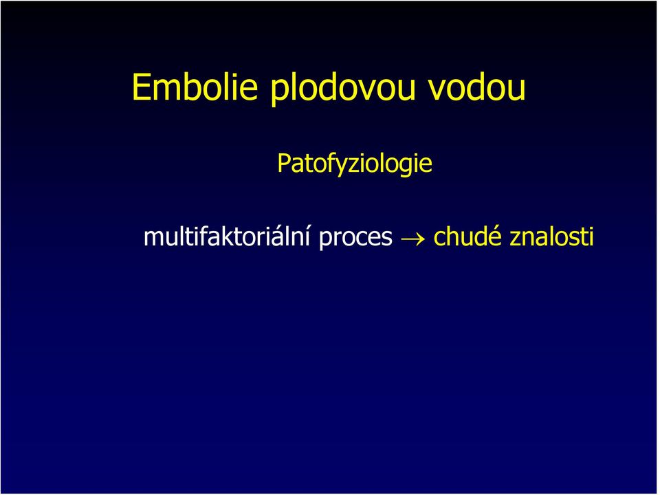 Patofyziologie
