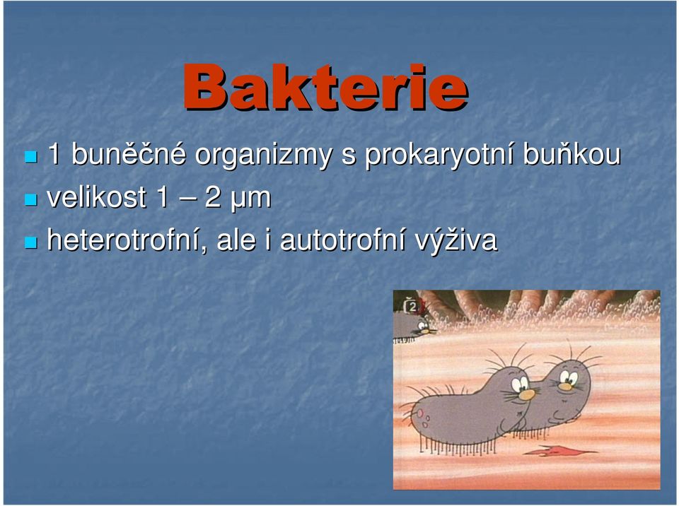 buňkou velikost 1 2 µm