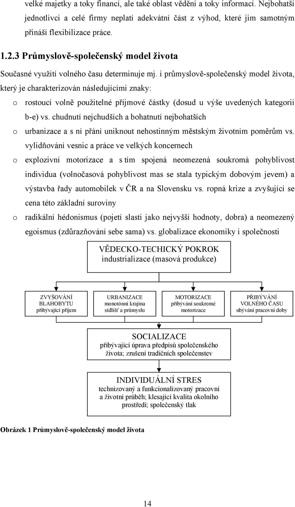 i průmyslově-společenský model života, který je charakterizován následujícími znaky: o rostoucí volně použitelné příjmové částky (dosud u výše uvedených kategorií b-e) vs.