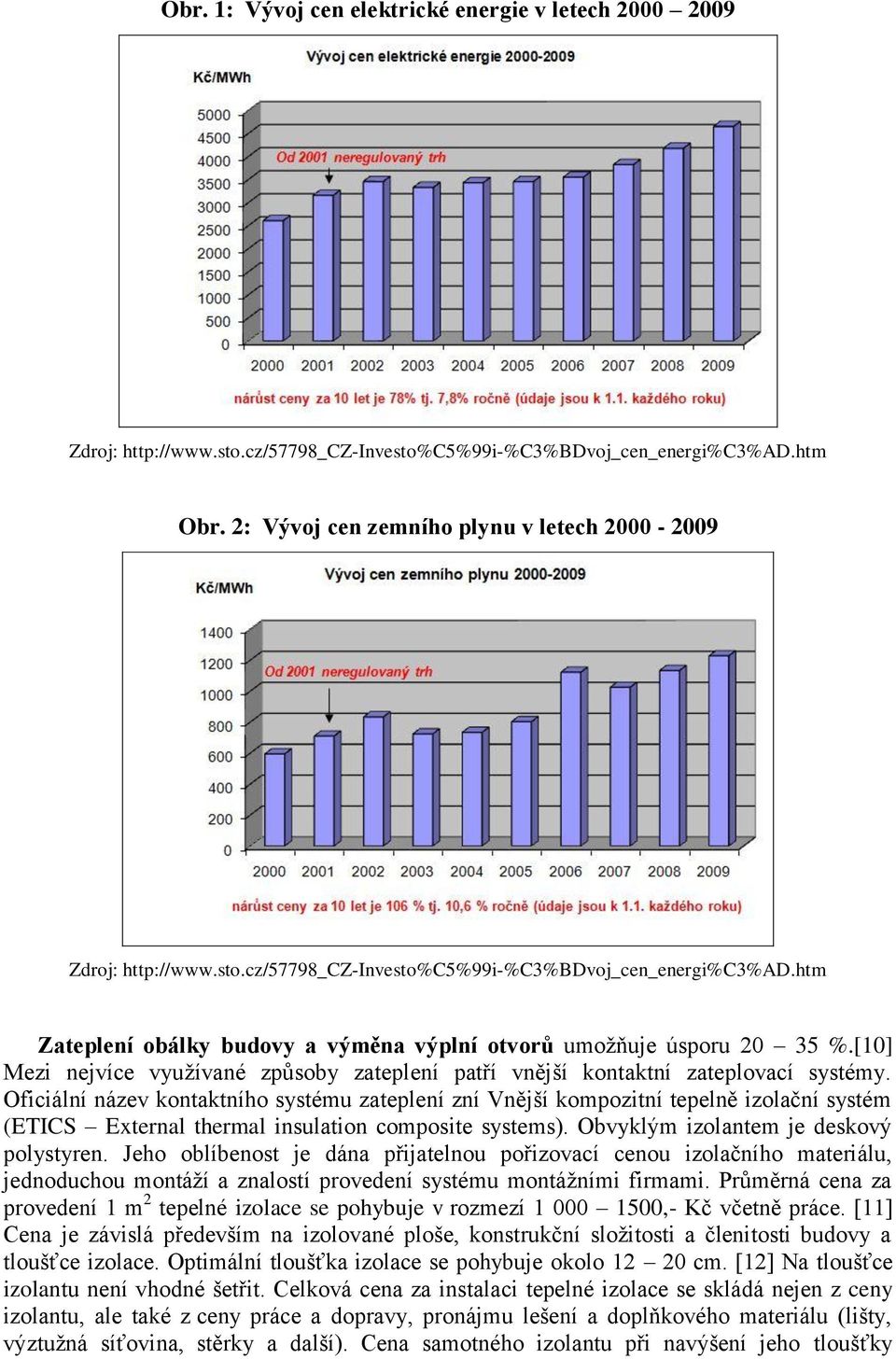 [10] Mezi nejvíce využívané způsoby zateplení patří vnější kontaktní zateplovací systémy.