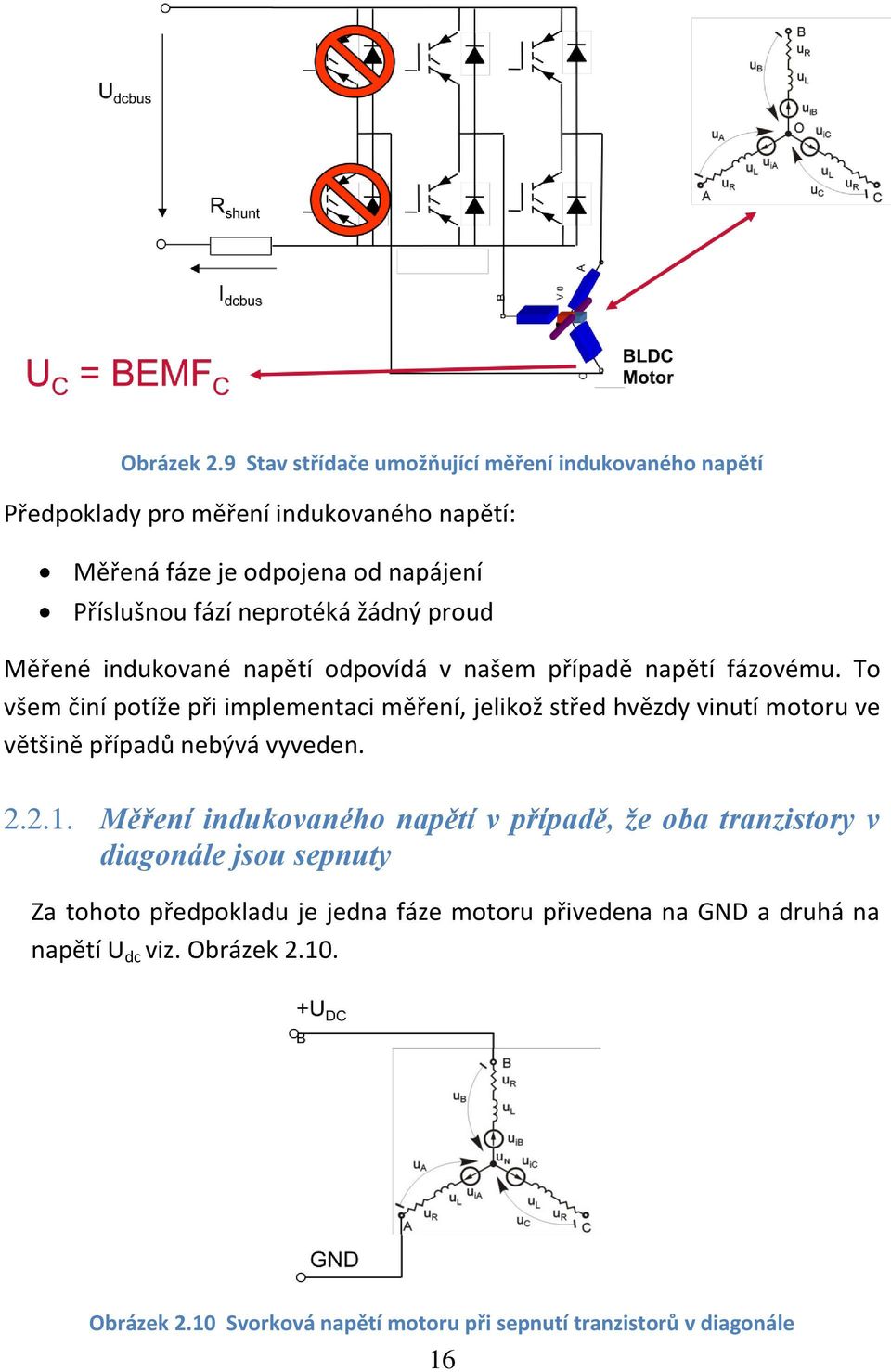 neprotéká žádný proud Měřené indukované napětí odpovídá v našem případě napětí fázovému.