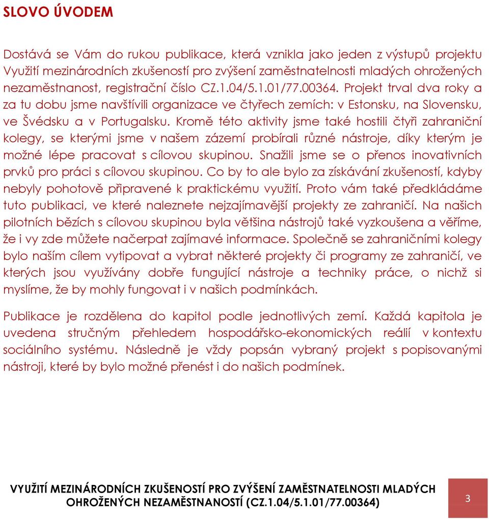 Kromě této aktivity jsme také hostili čtyři zahraniční kolegy, se kterými jsme v našem zázemí probírali různé nástroje, díky kterým je moţné lépe pracovat s cílovou skupinou.