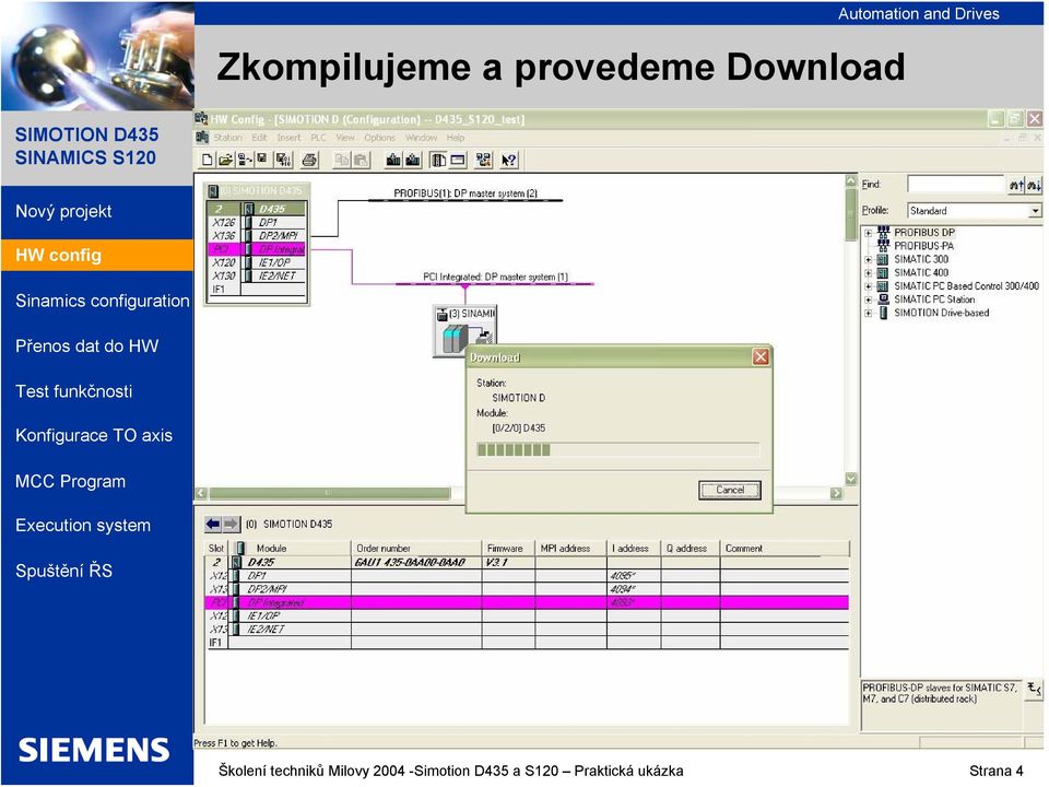 techniků Milovy 2004 -Simotion