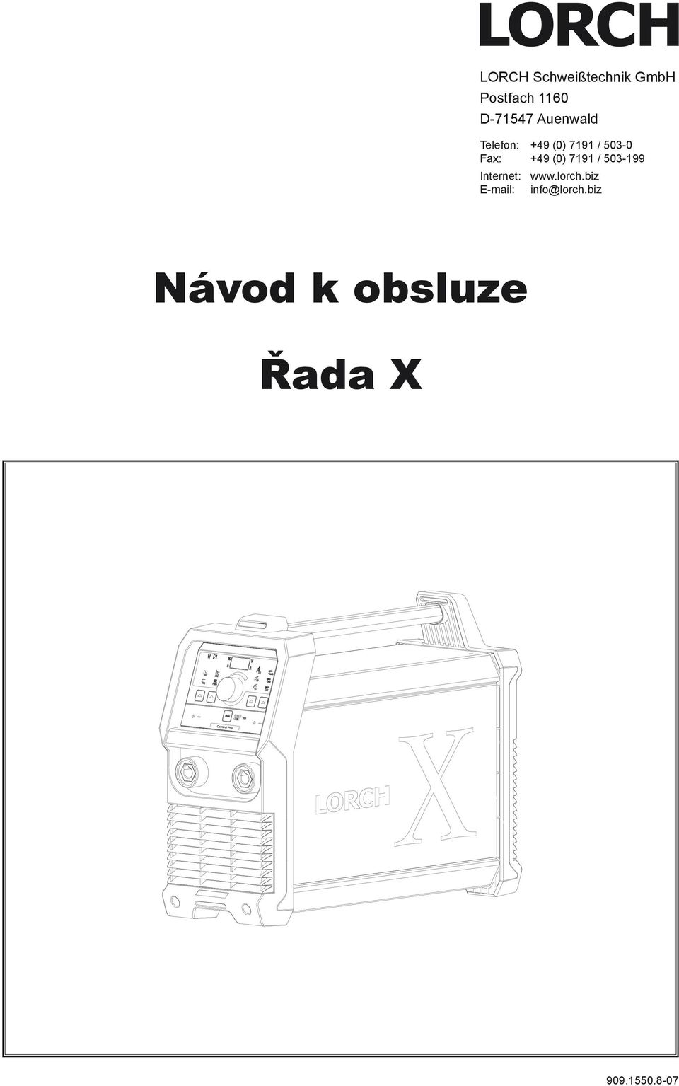 (0) 7191 / 503-199 Internet: www.lorch.