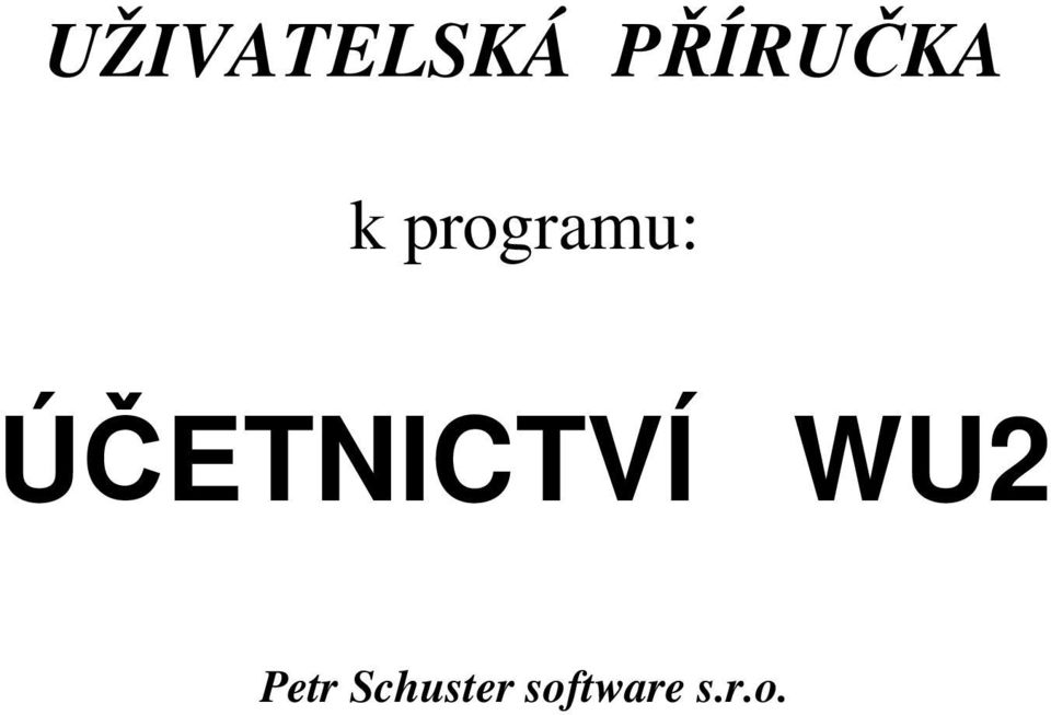 programu: