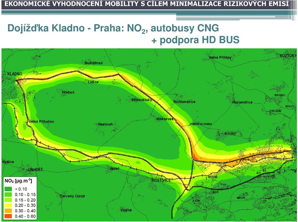 EMISÍ Dojížďka Kladno - Praha: