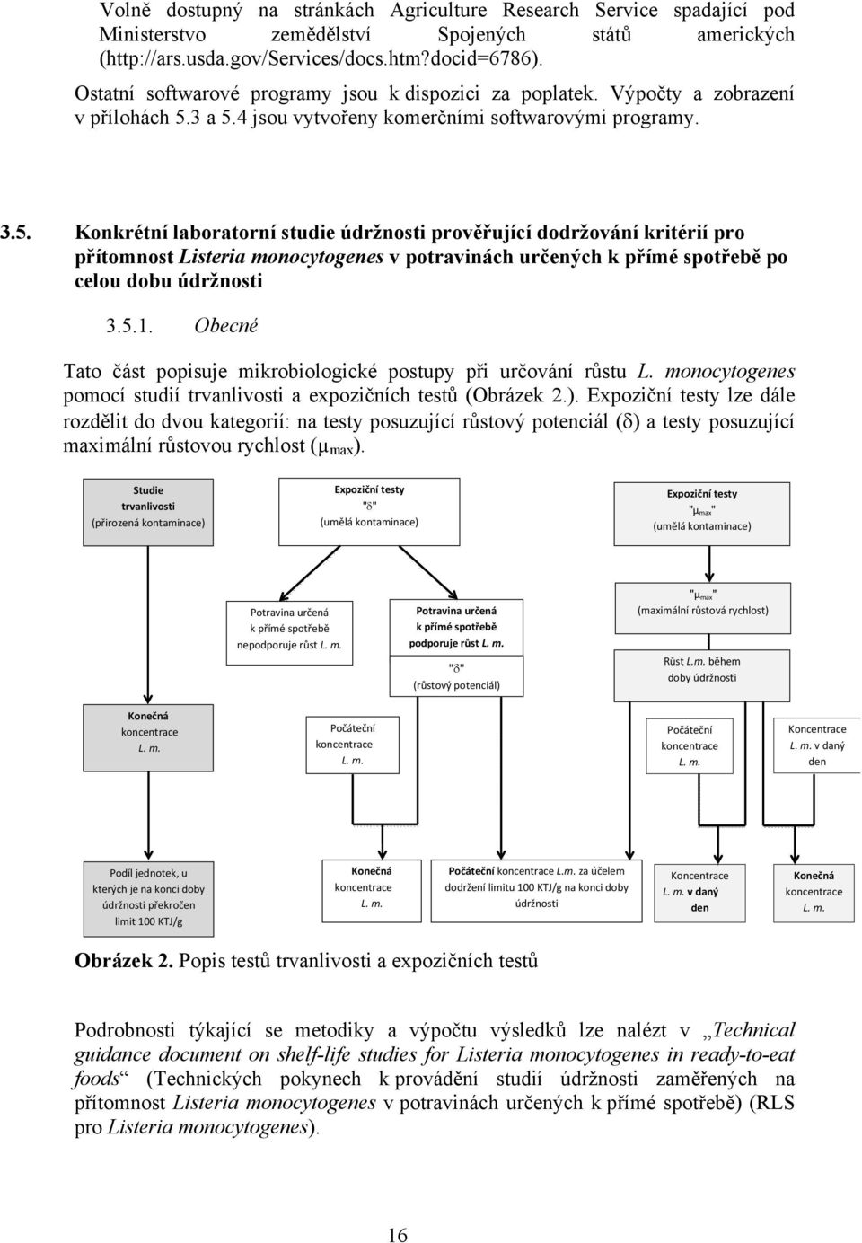 3 a 5.4 jsou vytvořeny komerčními softwarovými programy. 3.5. Konkrétní laboratorní studie údržnosti prověřující dodržování kritérií pro přítomnost Listeria monocytogenes v potravinách určených k přímé spotřebě po celou dobu údržnosti 3.