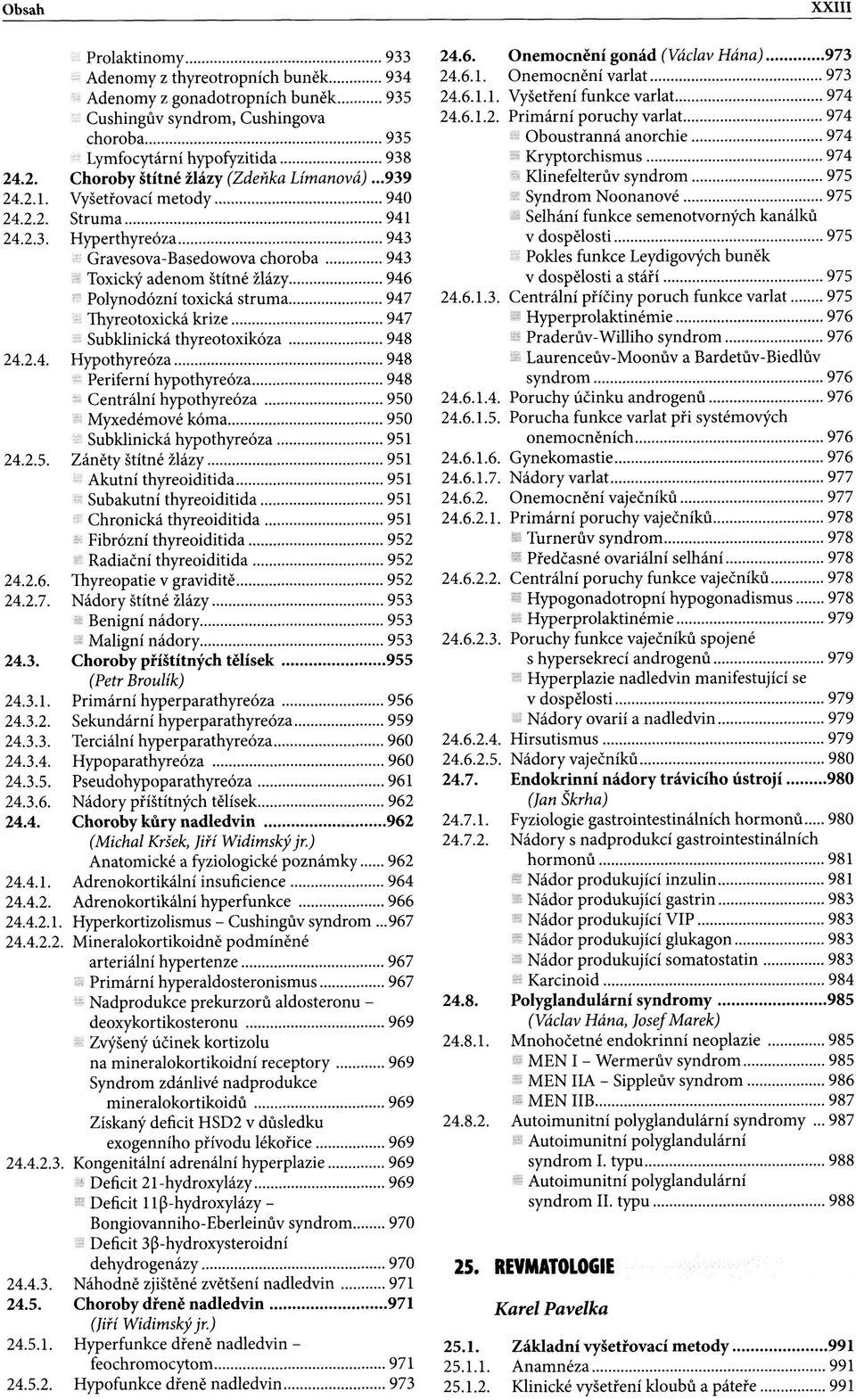 24.2.1. Vyšetřovací metody 940 24.2.2. Struma 941 24.2.3.