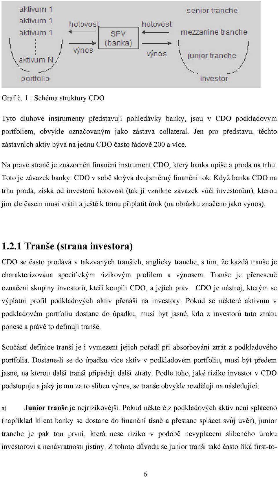 CDO v sobě skrývá dvojsměrný finanční tok.