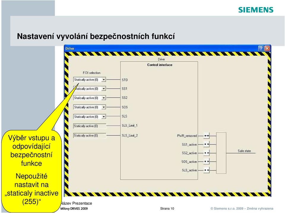 funkce Nepoužité nastavit na staticaly