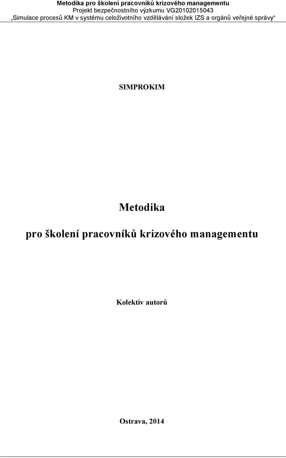 krizového managementu