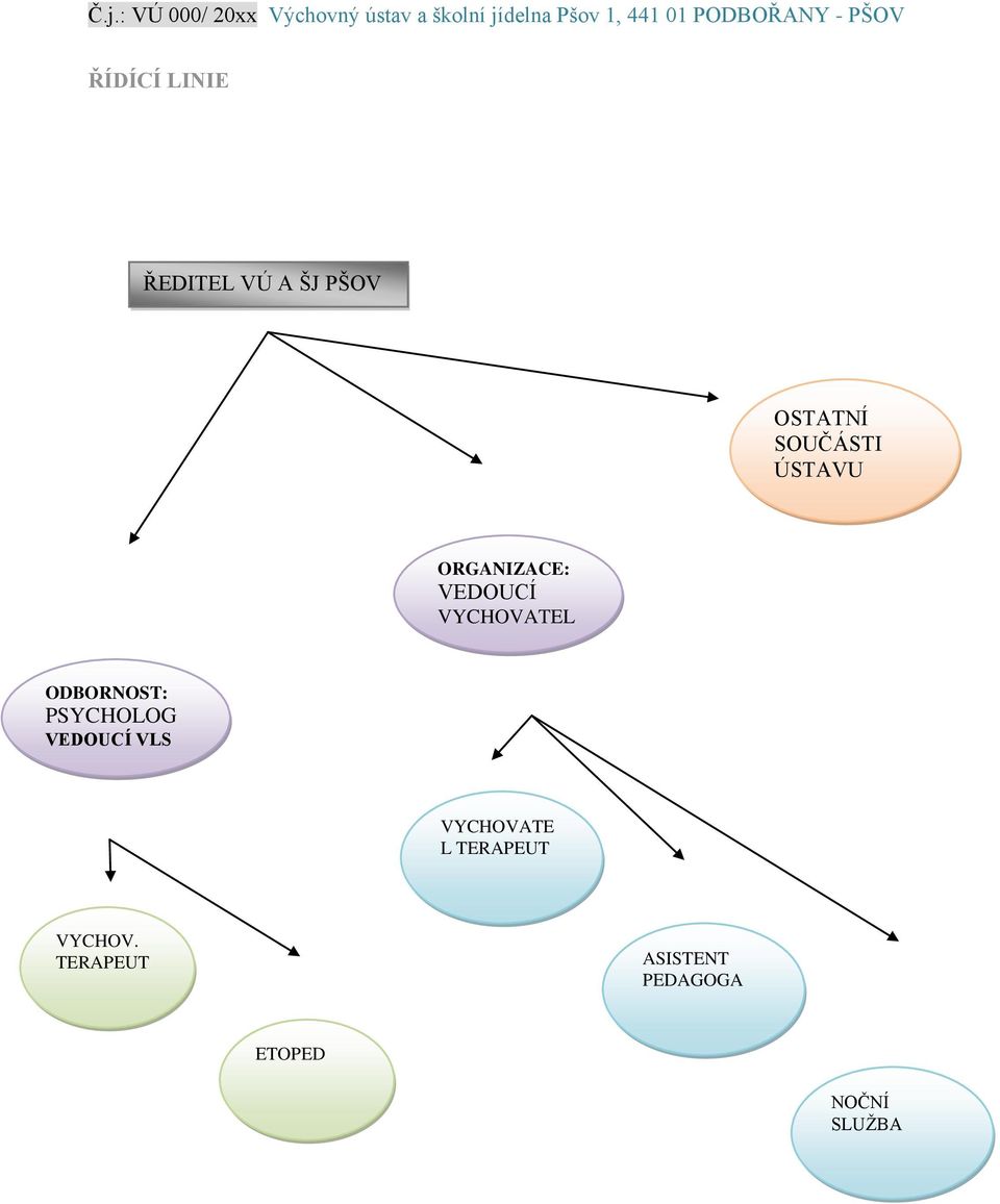 ODBORNOST: PSYCHOLOG VEDOUCÍ VLS VYCHOVATE L