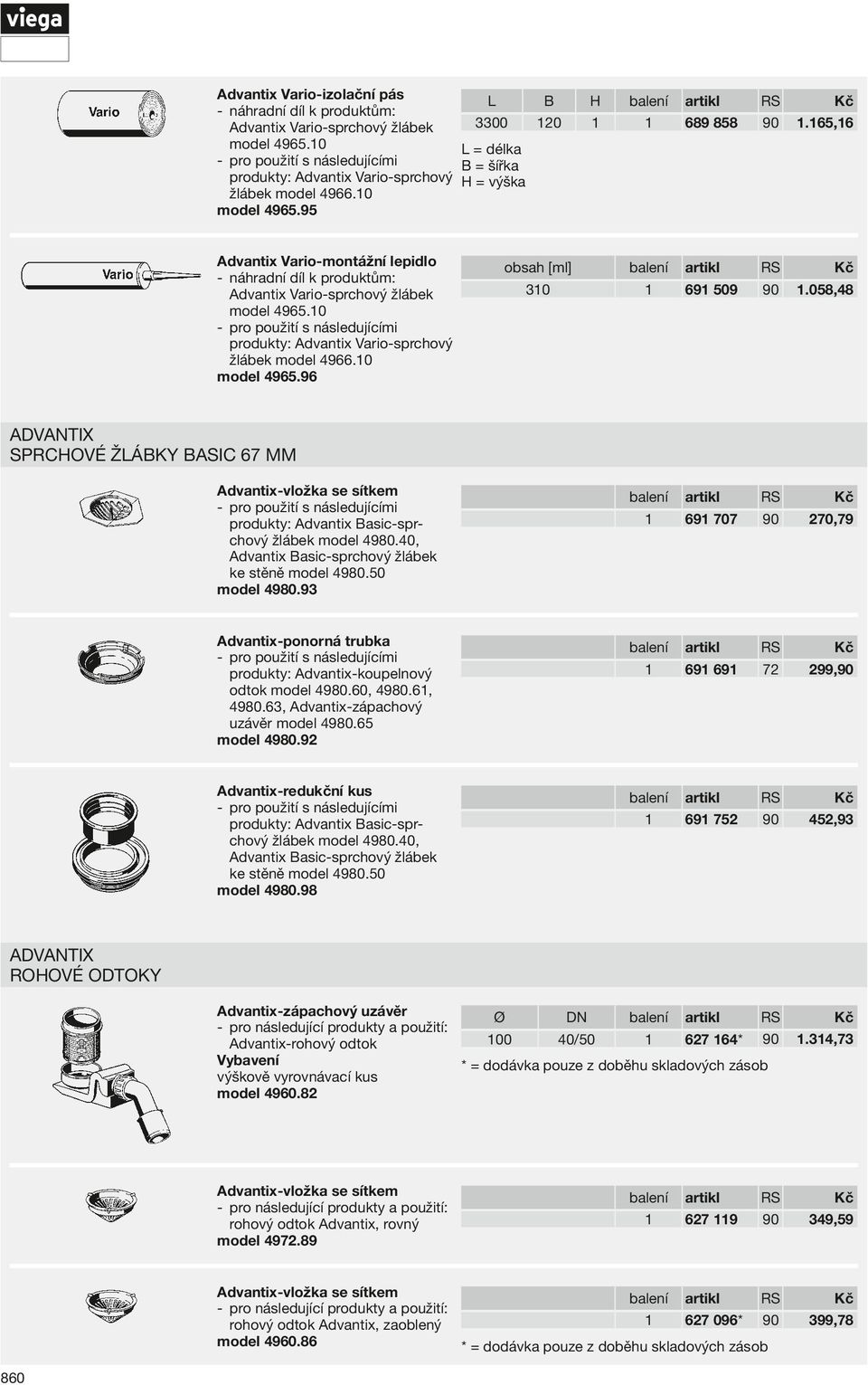 058,48 69 707 270,79 69 69 299, 69 752 452,93 Advantix Sprchové žlábky Basic 67 mm Advantix-vložka se sítkem produkty: Advantix Basic-sprchový žlábek model 4980.