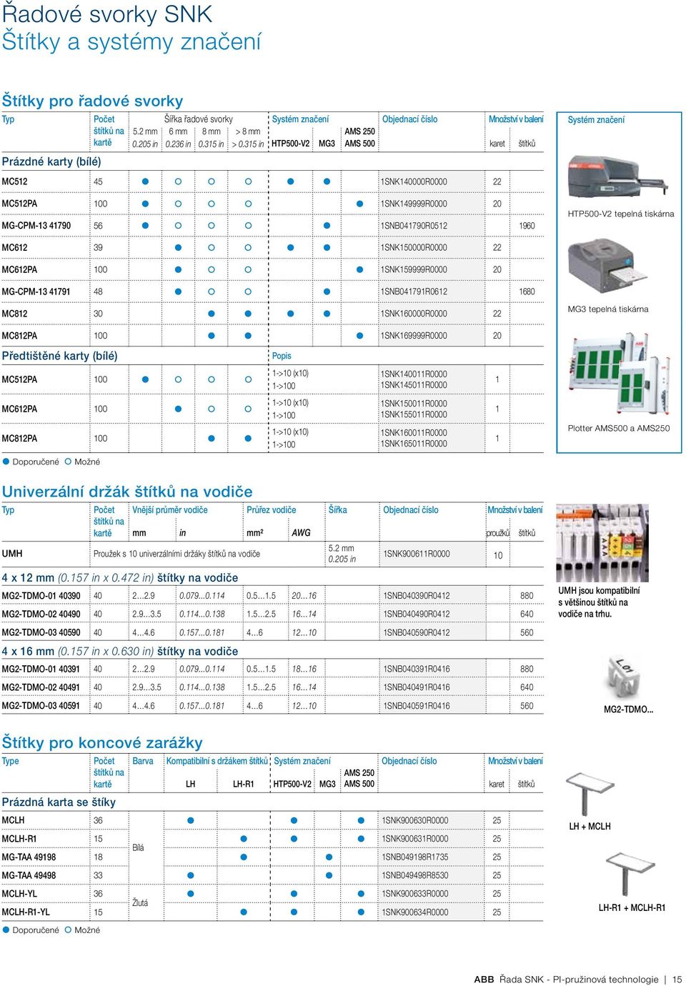 1 in HTP00-V MG AMS 00 karet štítků MC1 1SNK000R0000 MC1PA 0 1SNK19999R0000 0 MG-CPM-1 1790 6 1SNB01790R01 1960 Systém značení HTP00-V tepelná tiskárna MC61 9 1SNK000R0000 MC61PA 0 1SNK19999R0000 0