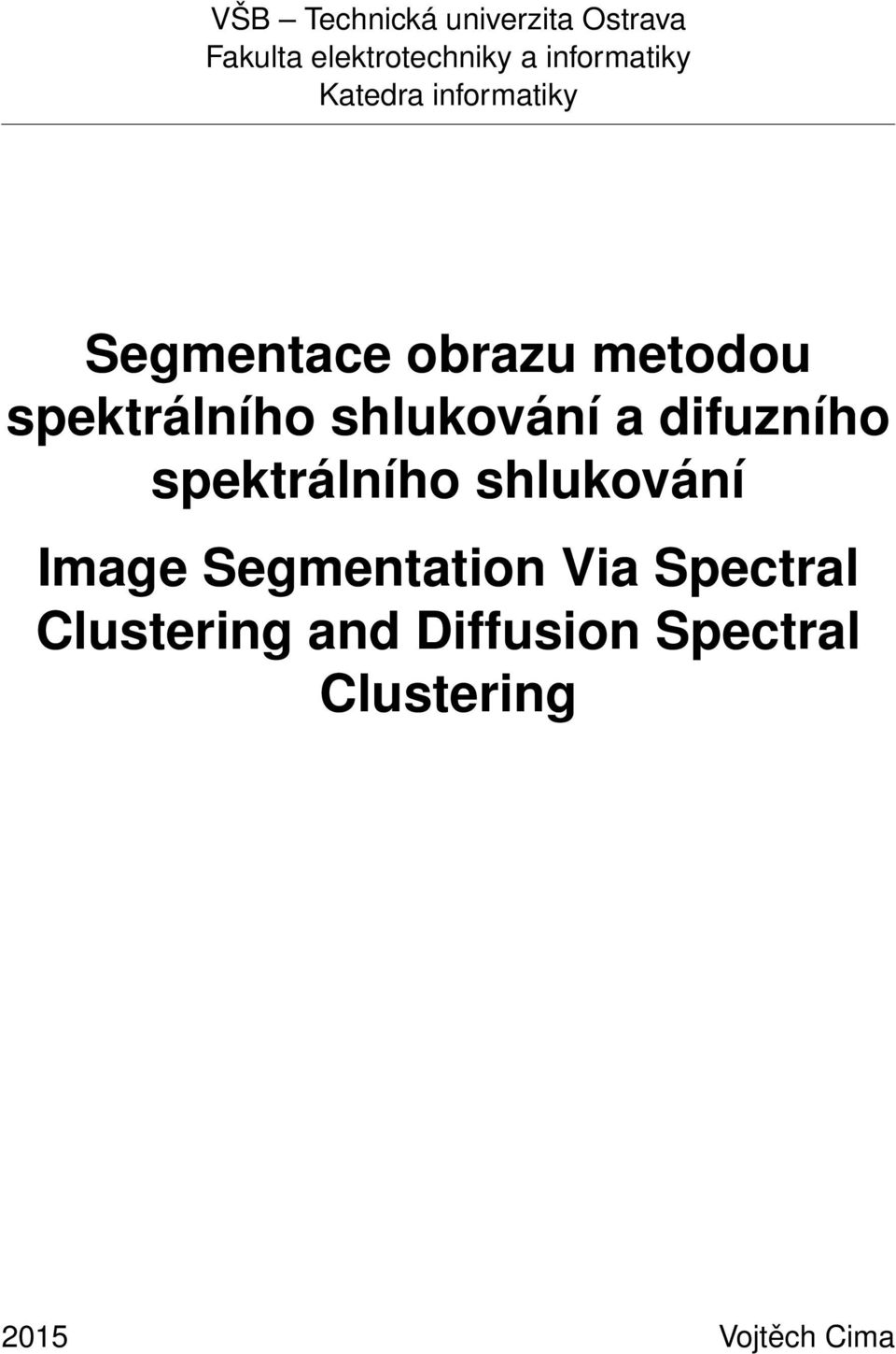 spektrálního shlukování a difuzního spektrálního shlukování Image
