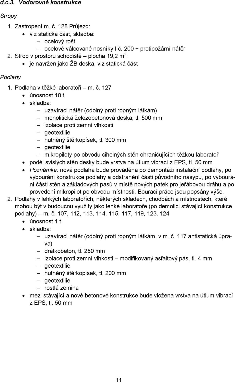 500 mm izolace proti zemní vlhkosti geotextilie hutněný štěrkopísek, tl.