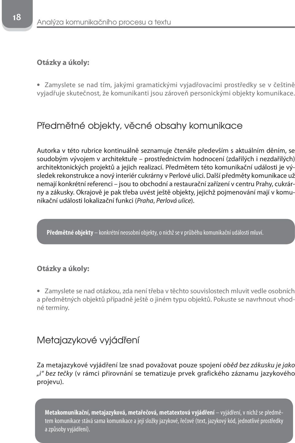 nezdařilých) architektonických projektů a jejich realizací. Předmětem této komunikační události je výsledek rekonstrukce a nový interiér cukrárny v Perlové ulici.