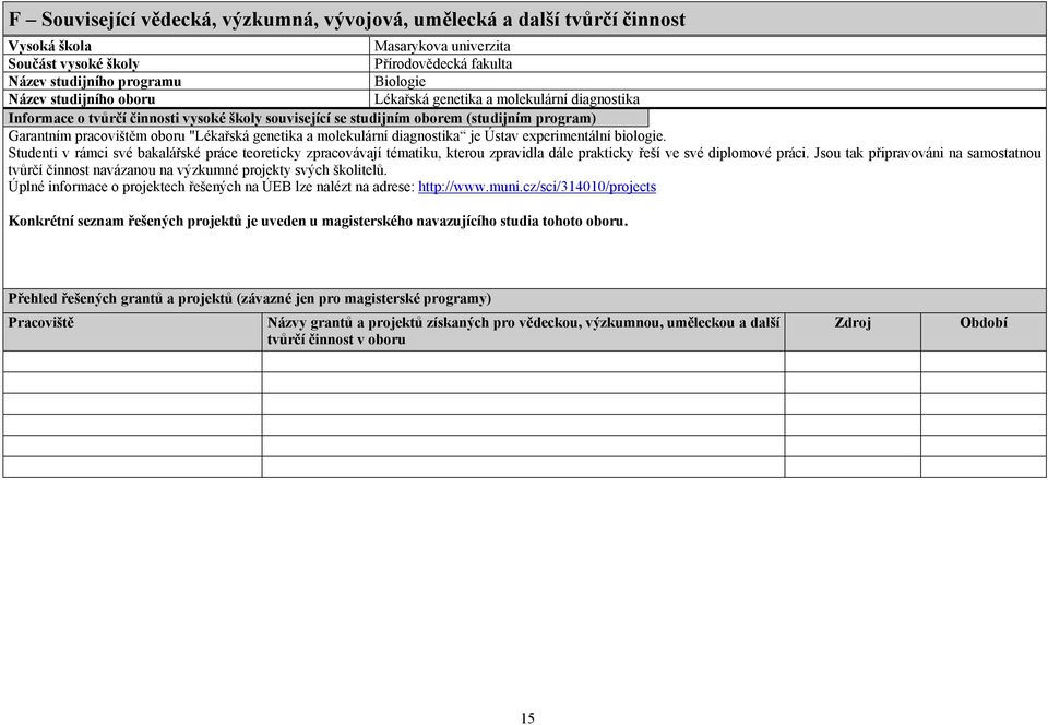 genetika a molekulární diagnostika je Ústav experimentální biologie.