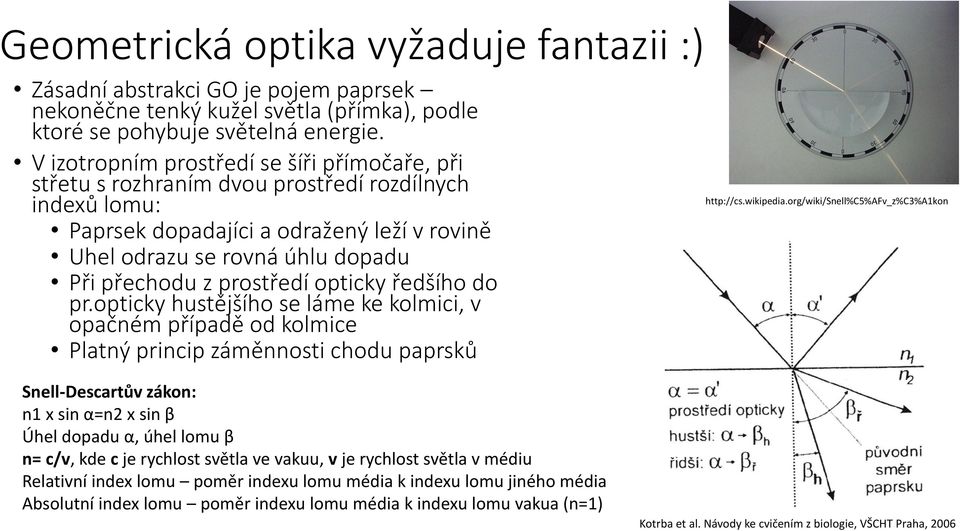 prostředí opticky ředšího do pr.