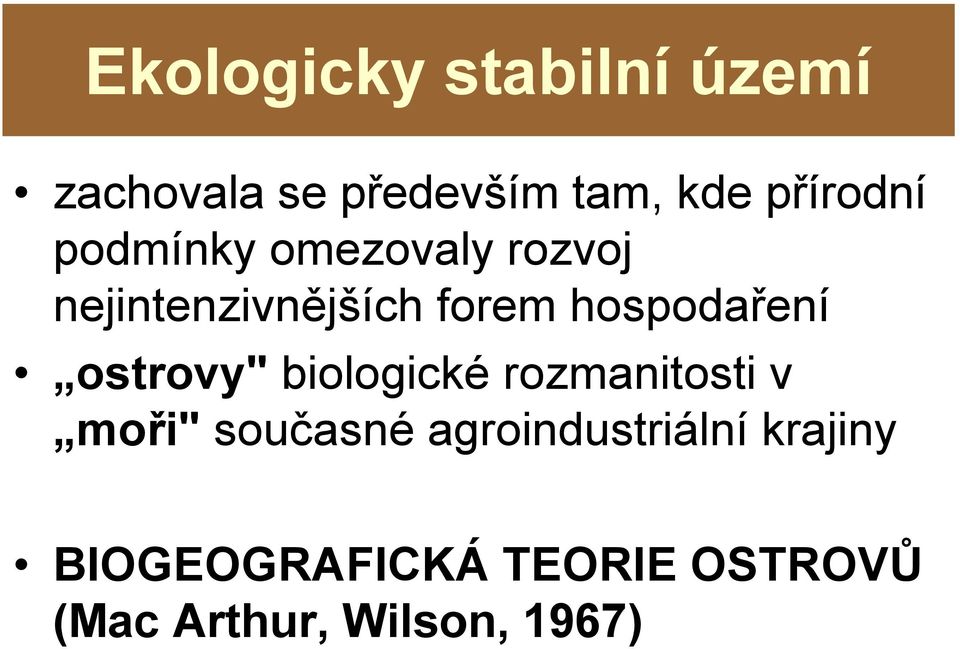 hospodaření ostrovy" biologické rozmanitosti v moři" současné