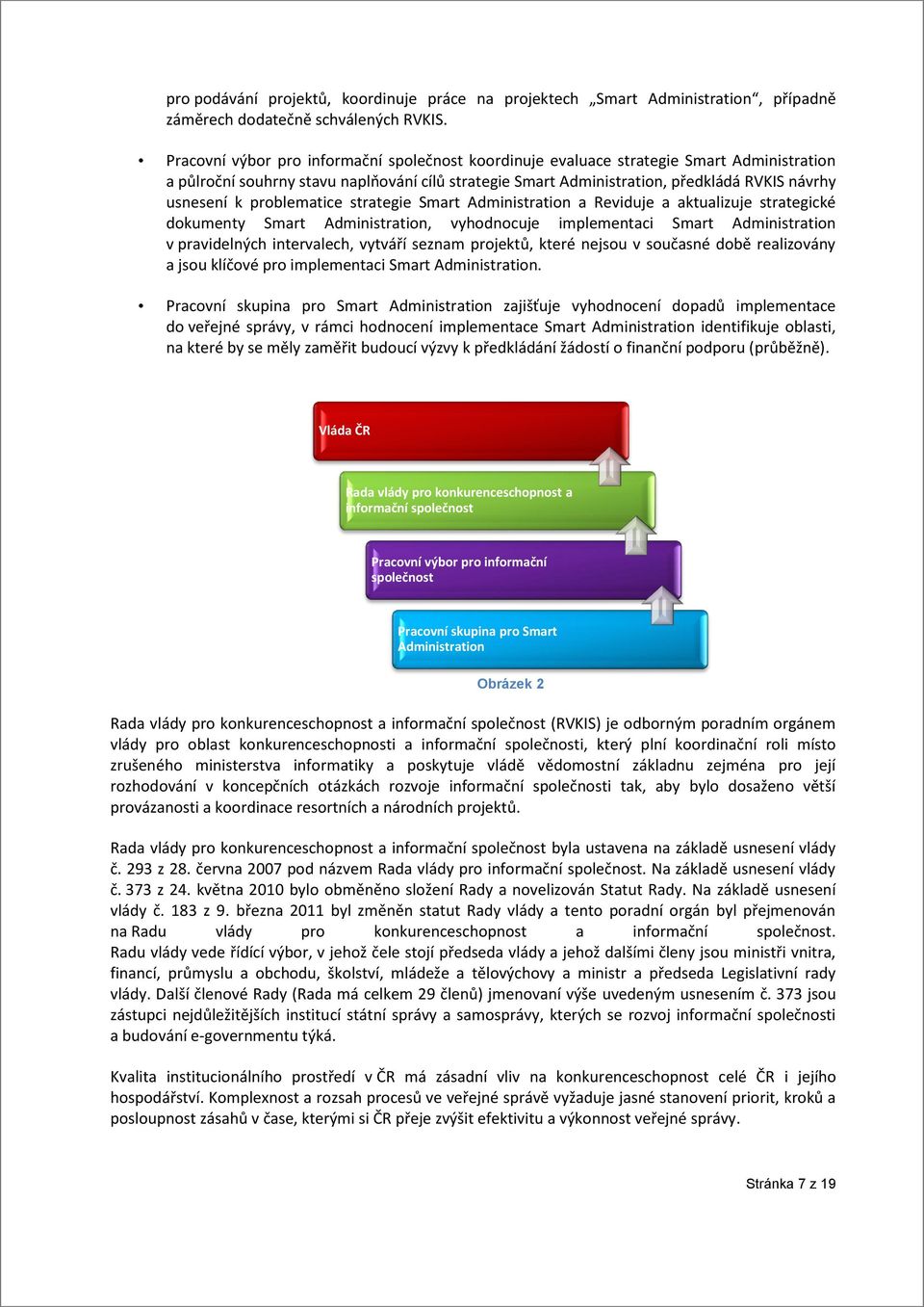 problematice strategie Smart Administration a Reviduje a aktualizuje strategické dokumenty Smart Administration, vyhodnocuje implementaci Smart Administration v pravidelných intervalech, vytváří