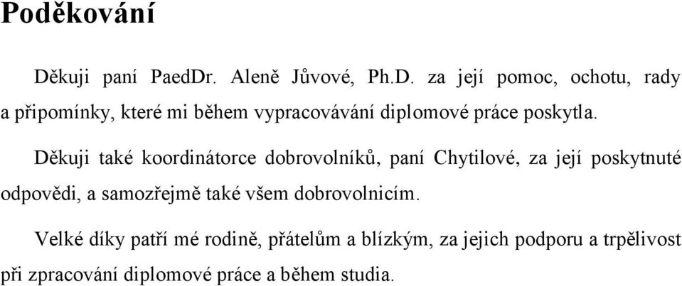 . Aleně Jůvové, Ph.D.