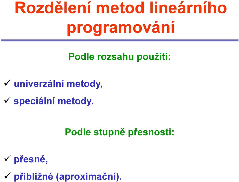 metody, speciální metody.