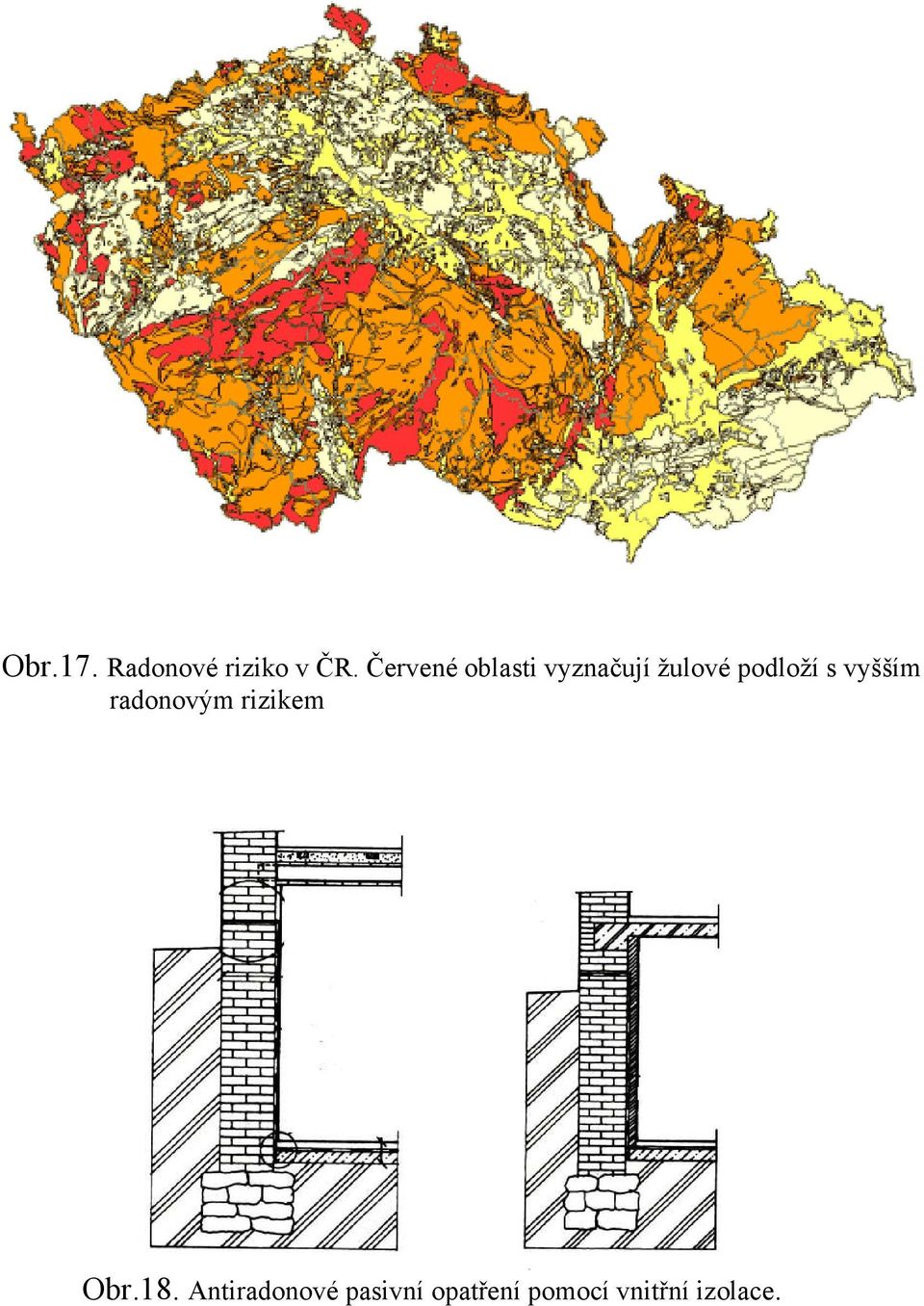 podloží s vyšším radonovým rizikem Obr.
