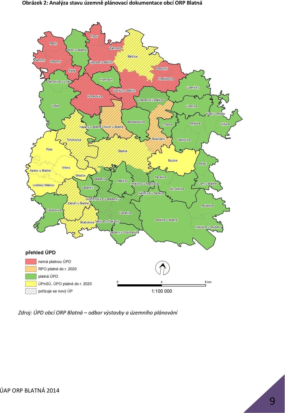 Blatná Zdroj: ÚPD obcí ORP Blatná