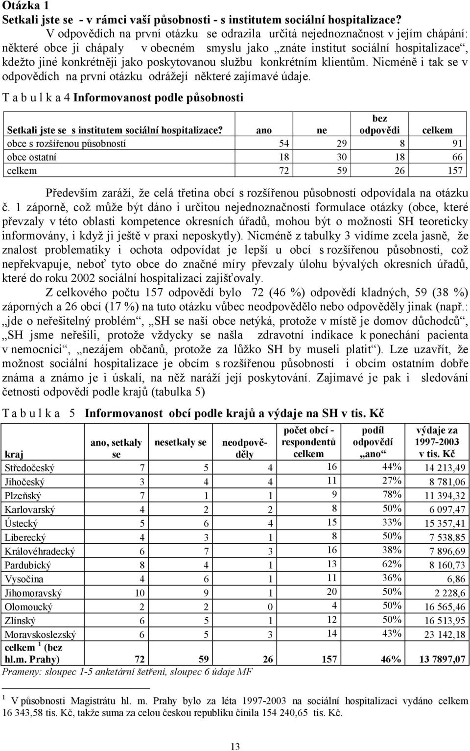 poskytovanou službu konkrétním klientům. Nicméně i tak se v odpovědích na první otázku odrážejí některé zajímavé údaje.