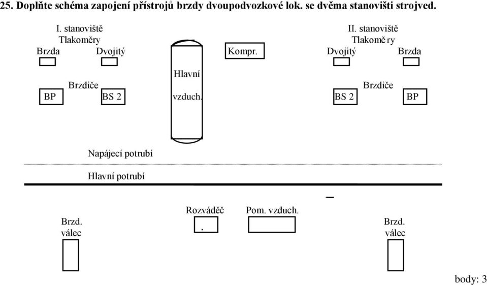 Tlakomě ry Brzda Dvojitý Kompr.