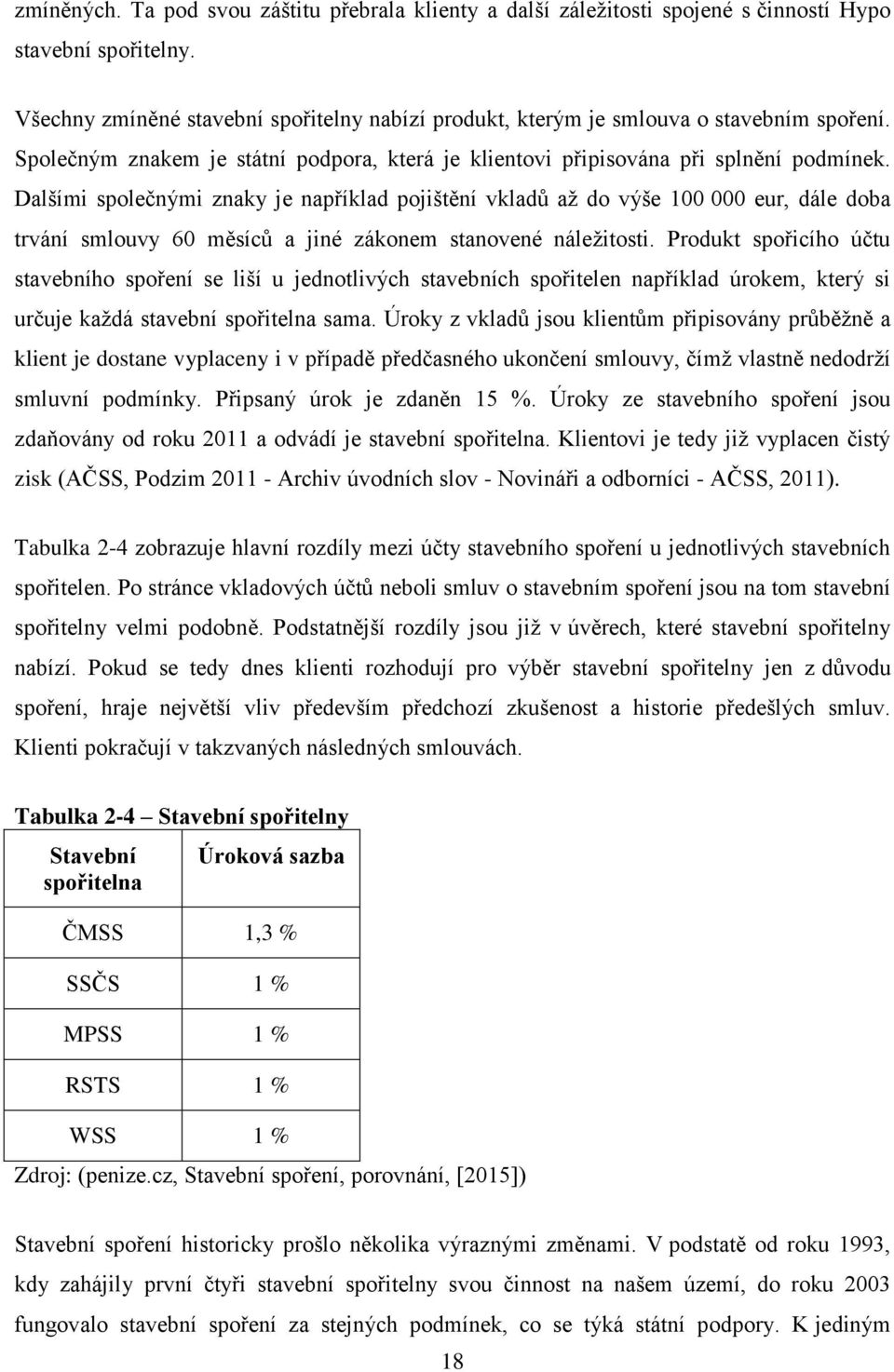 Dalšími společnými znaky je například pojištění vkladů až do výše 100 000 eur, dále doba trvání smlouvy 60 měsíců a jiné zákonem stanovené náležitosti.