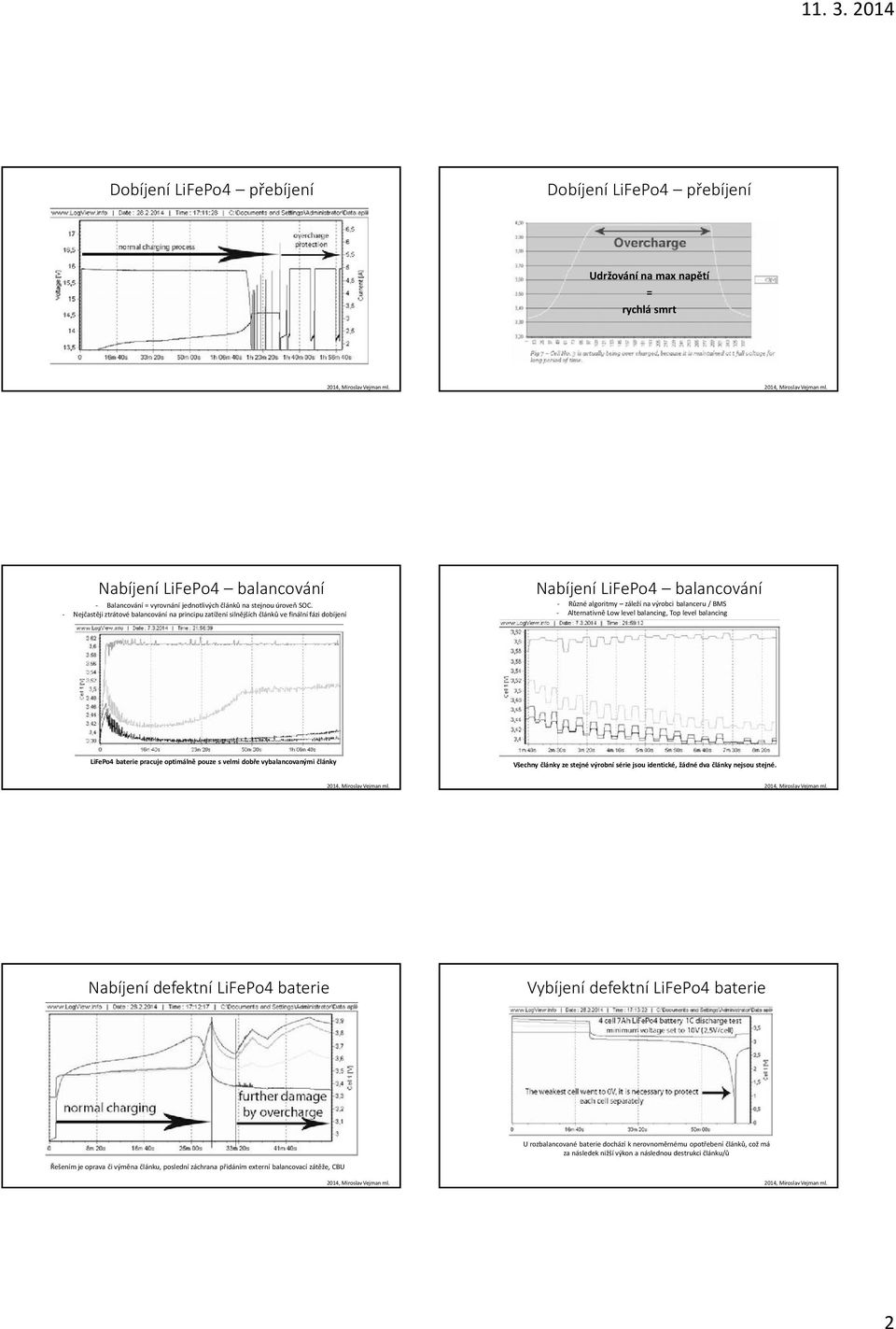 level balancing, Toplevel balancing LiFePo4 baterie pracuje optimálně pouze s velmi dobře vybalancovanými články Všechny články ze stejné výrobní série jsou identické, žádné dva články nejsou stejné.