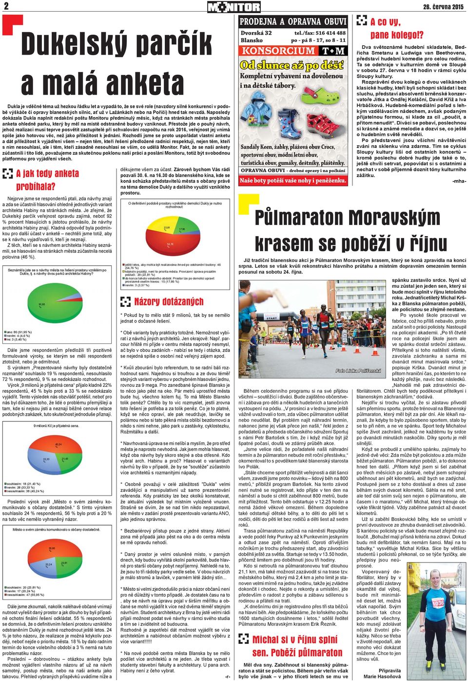 Naposledy dokázala Dukla naplnit redakční poštu Monitoru předminulý měsíc, když na stránkách města probíhala anketa ohledně parku, který by měl na místě odstraněné budovy vzniknout.