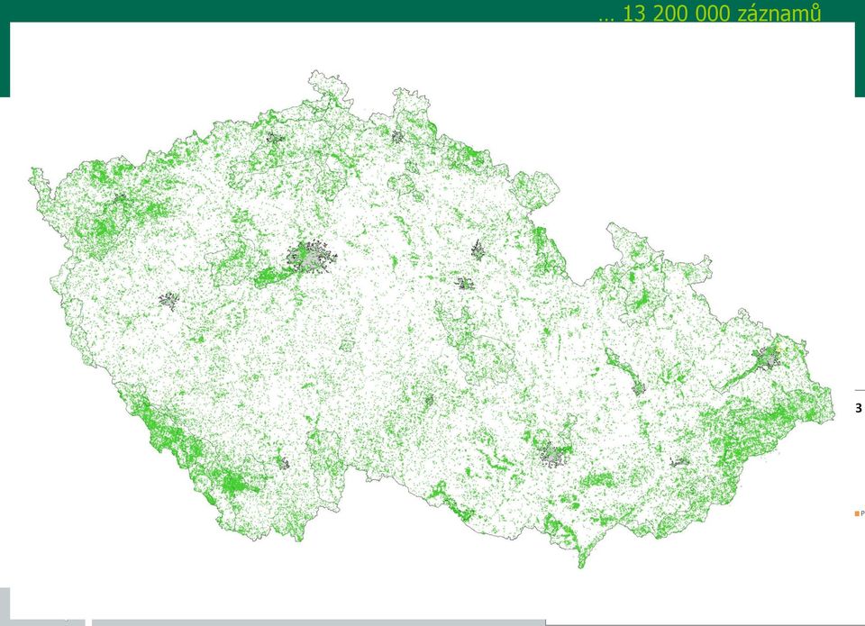 (faunistická/floristická georeferencovaná databáze) přes 13 mil. záznamů data ze sledování stavu biotopů a druhů (akt.