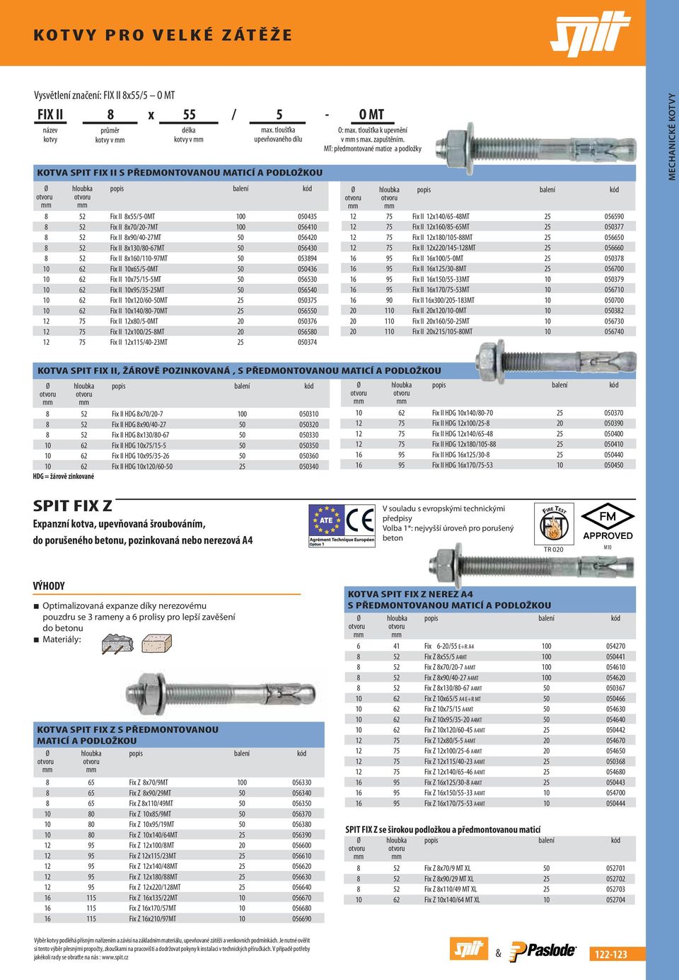 II 8x90/40-27MT 50 056420 8 52 Fix II 8x130/80-67MT 50 056430 8 52 Fix II 8x160/110-97MT 50 053894 10 62 Fix II 10x65/5-0MT 50 050436 10 62 Fix II 10x75/15-5MT 50 056530 10 62 Fix II 10x95/35-25MT 50