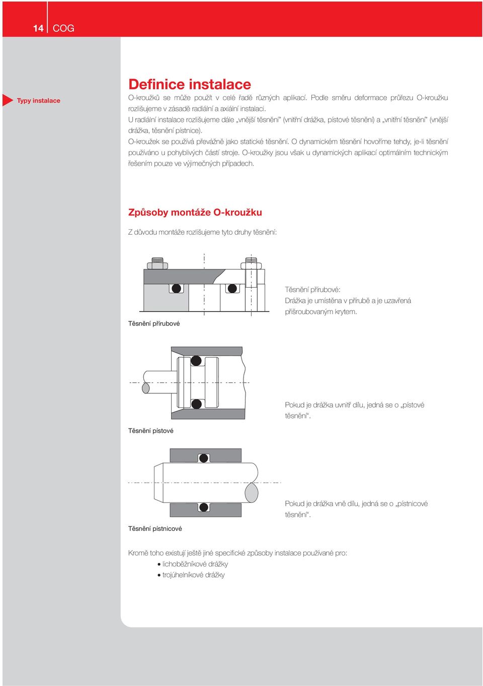 O dynamickém těsnění hovoříme tehdy, je-li těsnění používáno u pohyblivých částí stroje. O-kroužky jsou však u dynamických aplikací optimálním technickým řešením pouze ve výjimečných případech.