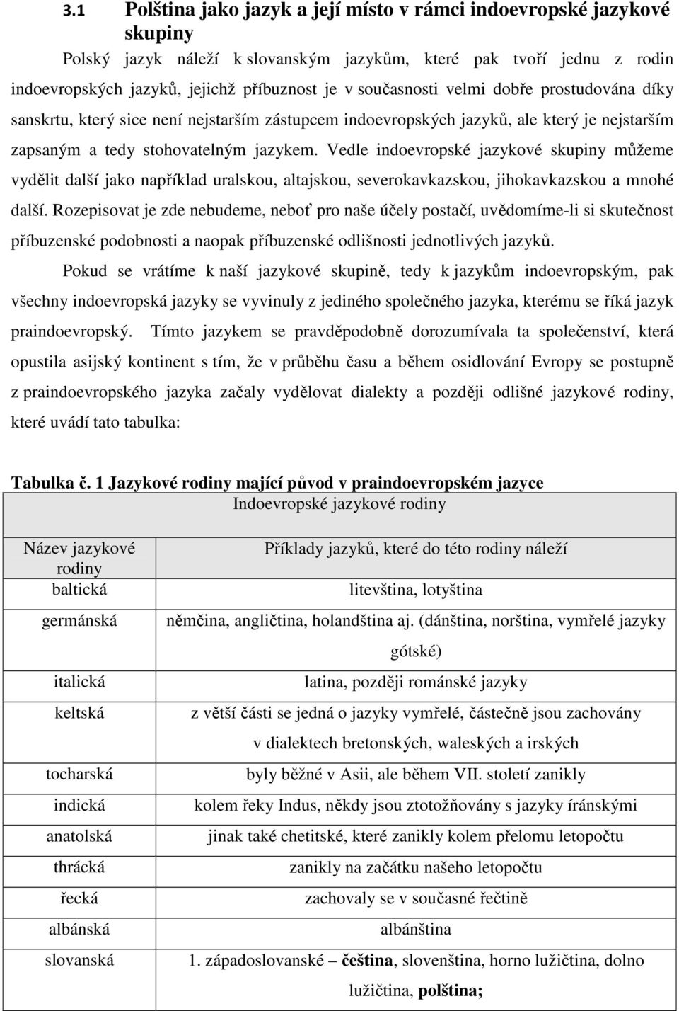 Vedle indoevropské jazykové skupiny můžeme vydělit další jako například uralskou, altajskou, severokavkazskou, jihokavkazskou a mnohé další.