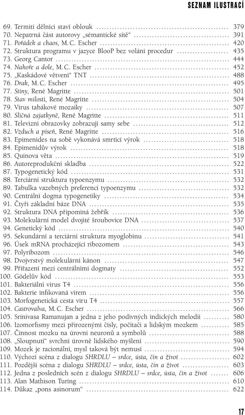 Nahoře a dole, M. C. Escher.................................................... 452 75. Kaskádové větvení TNT...................................................... 488 76. Drak, M. C. Escher............................................................. 495 77.